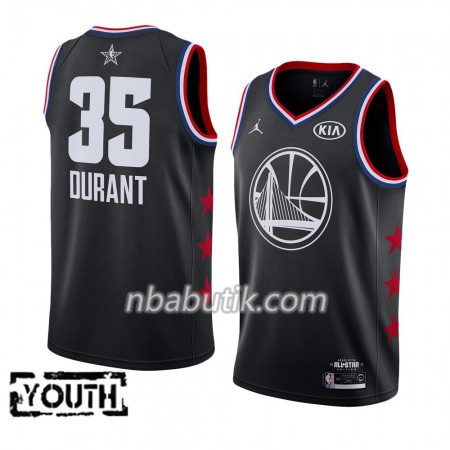 NBA Børn Trøje Golden State Warriors Kevin Durant 35 2019 All-Star Jordan Brand Sort Swingman NBA Børn Trøje Golden State Warriors Kevin Durant 35 2019 All-Star Jordan Brand Sort Swingman